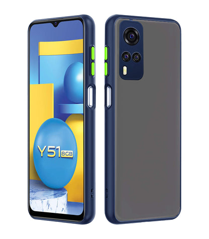 Vivo Y51 Matte mobile cover in blue by Pikkme