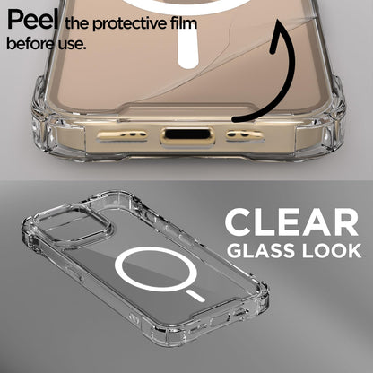 Transparent mag-safe MagSafe phone cover for iPhone 14 Pro – Pikkme – photo 3