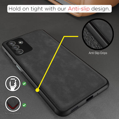 Grey Leather mobile back cover for Samsung M13 4G – Pikkme – photo 2