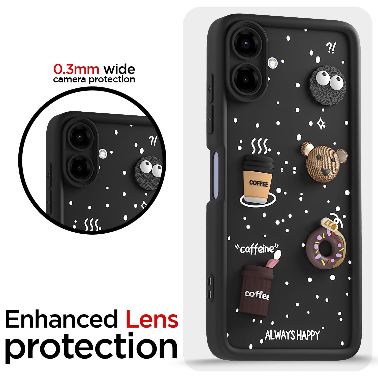 Black mobile cover for Samsung F70e 5G/M07/F07/A07/A07 5G – Pikkme – photo 5