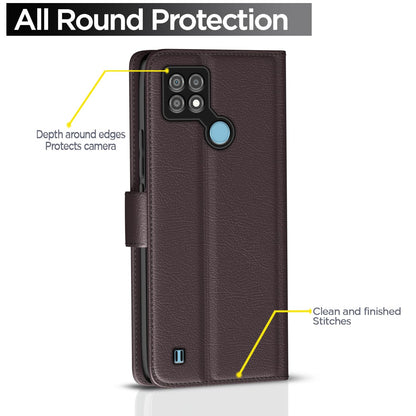 Coffee Wallet flip case for Realme C21Y – Pikkme – photo 4
