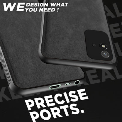 Pikkme Realme Narzo 50i Leather grey mobile cover – photo 4