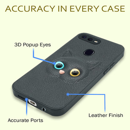 Pikkme Oppo F9 Pro/Realme 2 Pro/Realme U1 Cat black mobile back cover – photo 3