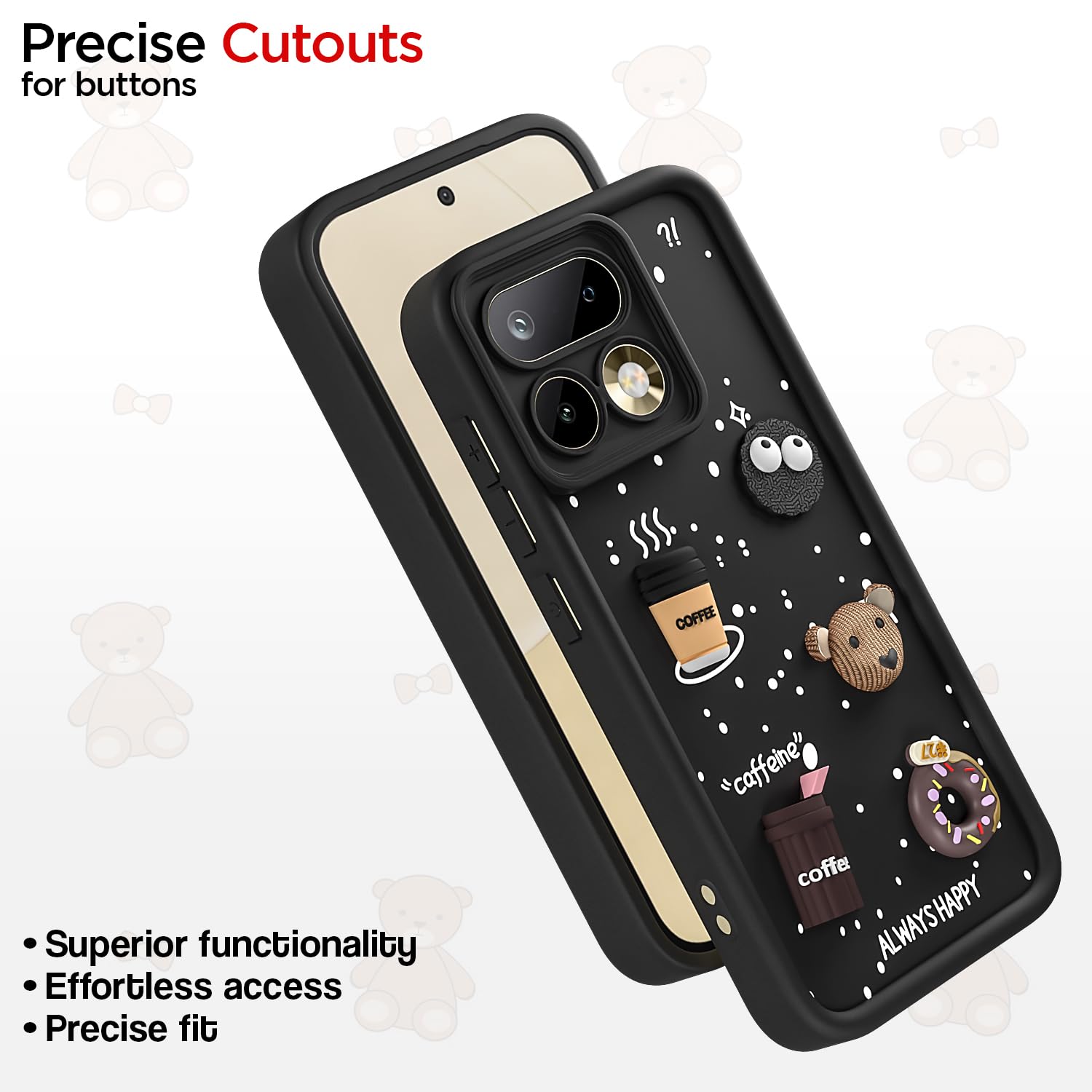 Pikkme Realme 16 Pro 5G black mobile back cover – photo 6