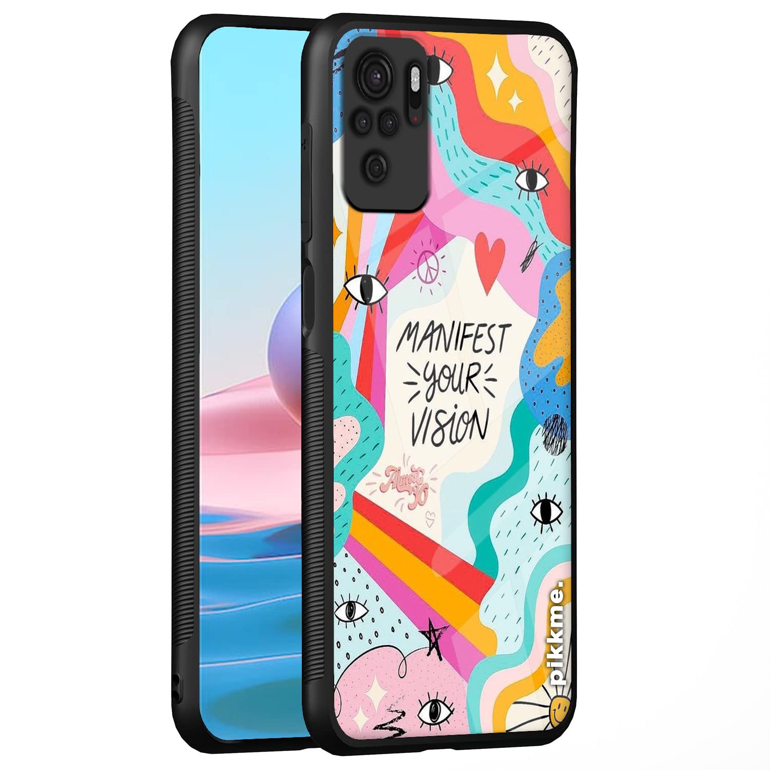 Redmi Note 10/Note 10s Hybrid mobile back cover by Pikkme