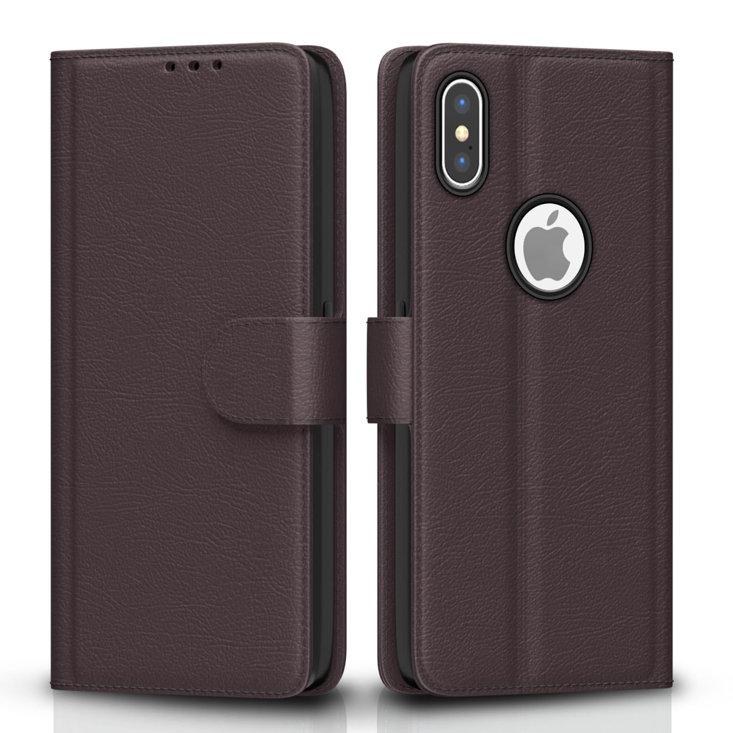 Pikkme iPhone X/XS coffee wallet flip cover