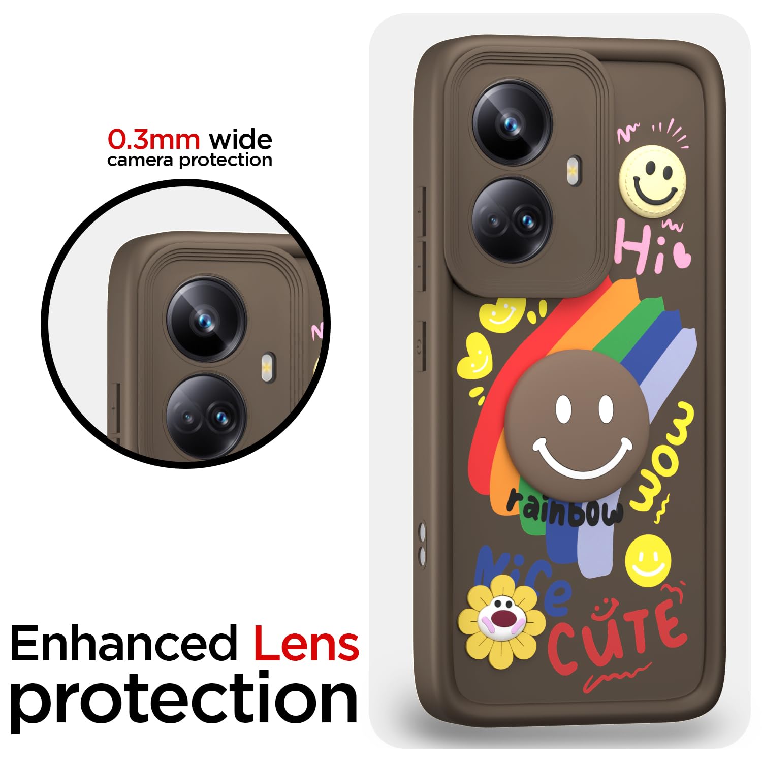 Brown phone cover for Realme 10 Pro Plus 5G – Pikkme – photo 5