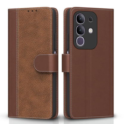 Pikkme tan Wallet wallet flip cover for Vivo T4x/iQOO Z10x/Y31 Pro 5G