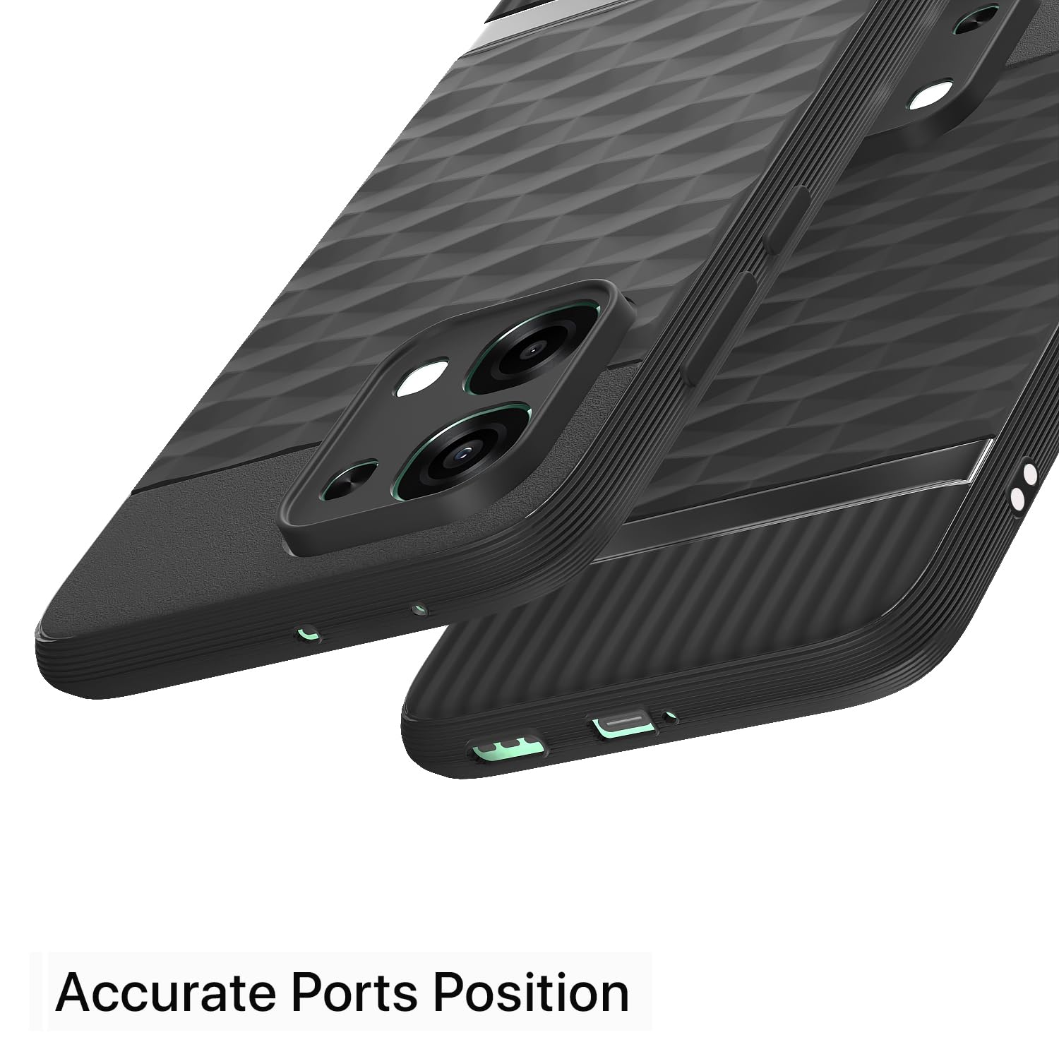 Black Silicone mobile cover for Oppo F31/F33 5G – Pikkme – photo 4
