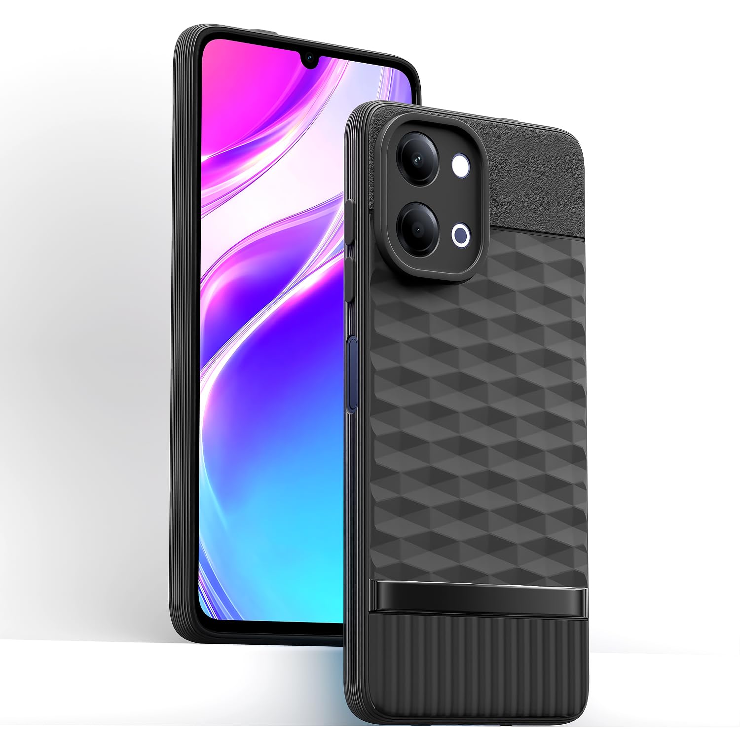 Vivo Y11/T5 Lite 5G mobile cover in black by Pikkme – photo 2