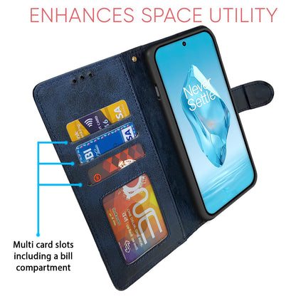 Pikkme OnePlus 12R 5G navy & light blue wallet flip cover – photo 4