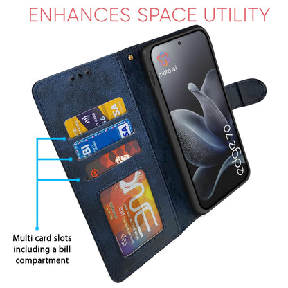 Pikkme Moto Edge 70 5G Magnetic navy & light blue mobile flip cover – photo 5