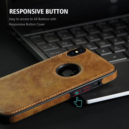 Brown Leather mobile back cover for iPhone XS Max – Pikkme – photo 4