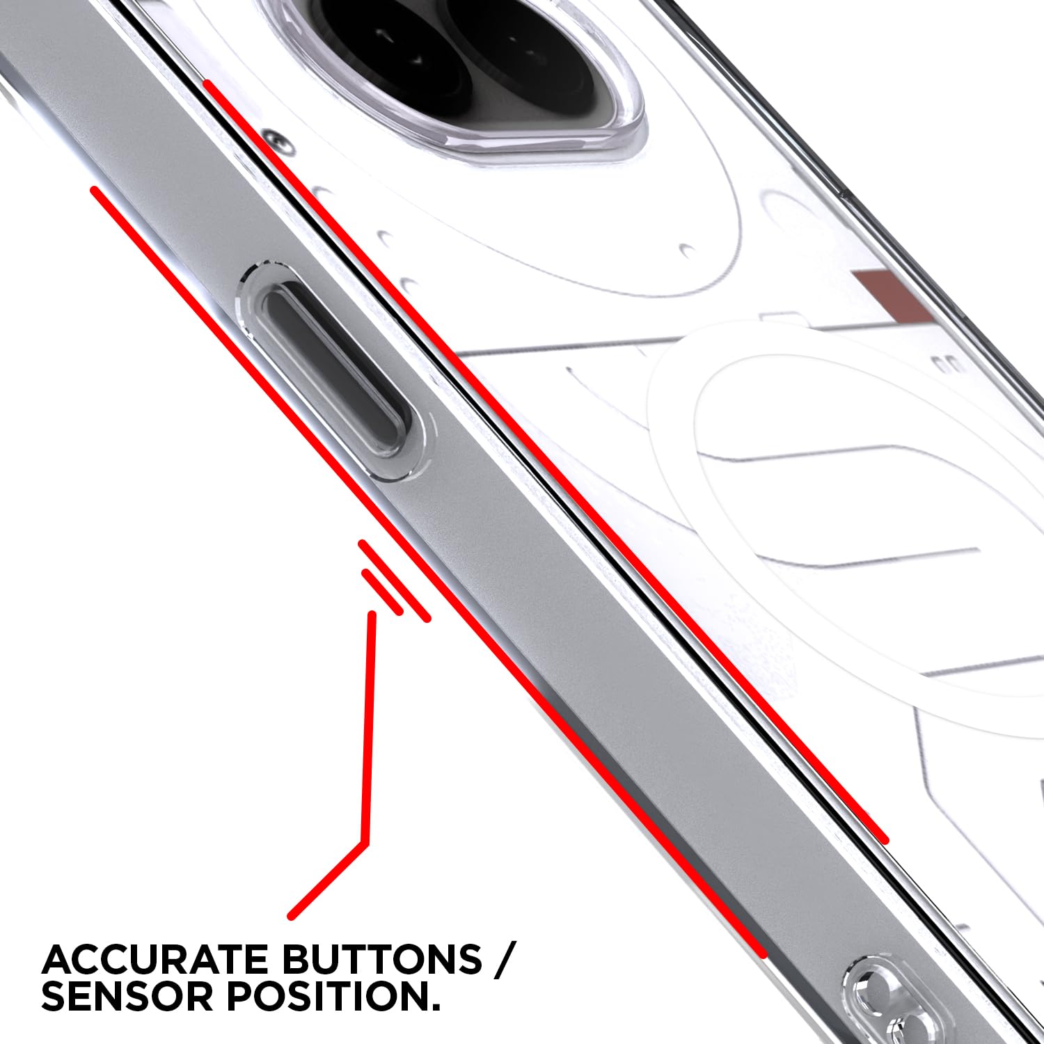 Pikkme transparent mag-safe MagSafe back cover for Nothing Phone 2A/Phone 2A Plus – photo 6