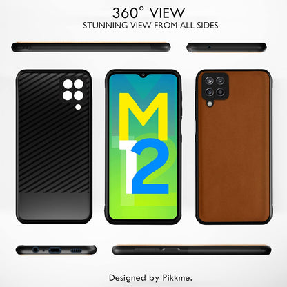 Samsung M12/A12/F12 Leather back cover in camel by Pikkme – photo 3