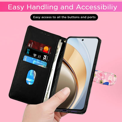 Pikkme Vivo Y300 5G Wallet pink flower flip cover – photo 7