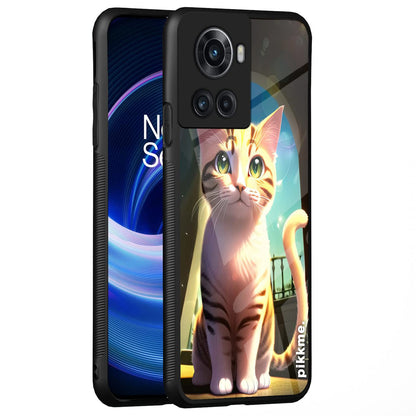 Pikkme Cat mobile back cover for OnePlus 10R