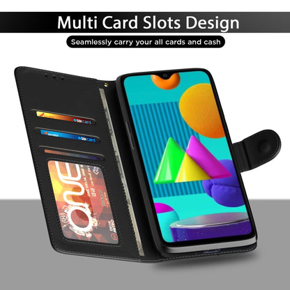 Pikkme Samsung Galaxy M01 Flip Cover (Black)