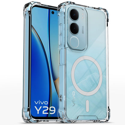 Transparent mag-safe MagSafe phone cover for Vivo Y29/Y19s 5G – Pikkme