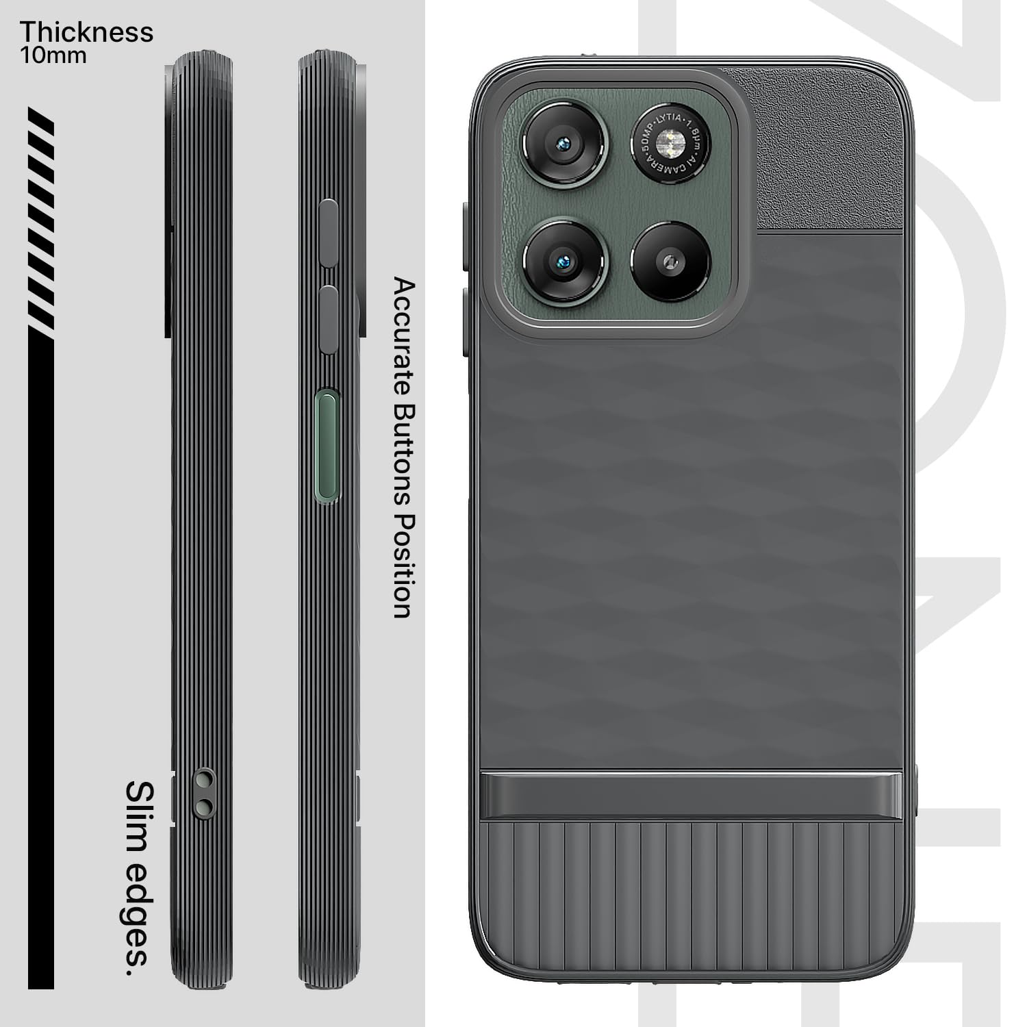 Grey mobile cover for Moto G67 Power/G57 Power 5G – Pikkme – photo 3