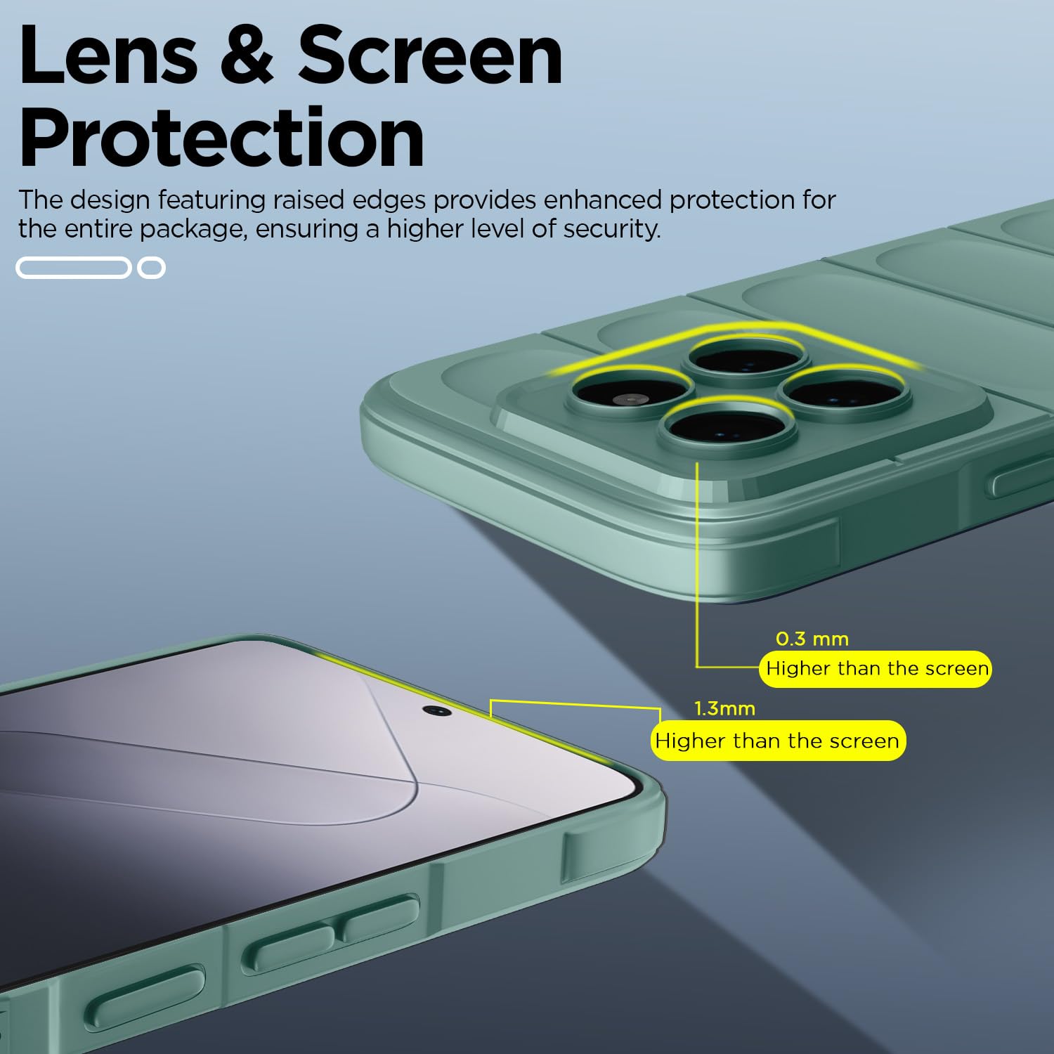 Pikkme green Liquid Silicone mobile back cover for Xiaomi 14 5G – photo 4