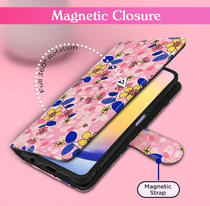 Pikkme pink flower flip cover for Samsung A25 5G – photo 3
