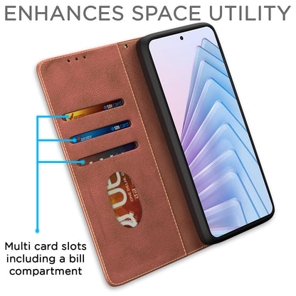 Redmi Note 14 5G flip case in brown by Pikkme – photo 3
