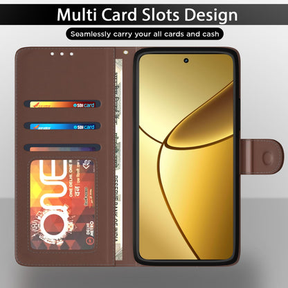 Pikkme tan Wallet wallet flip cover for Realme Narzo 70x 5G/N65/13/12/12X 5G/C65 – photo 5