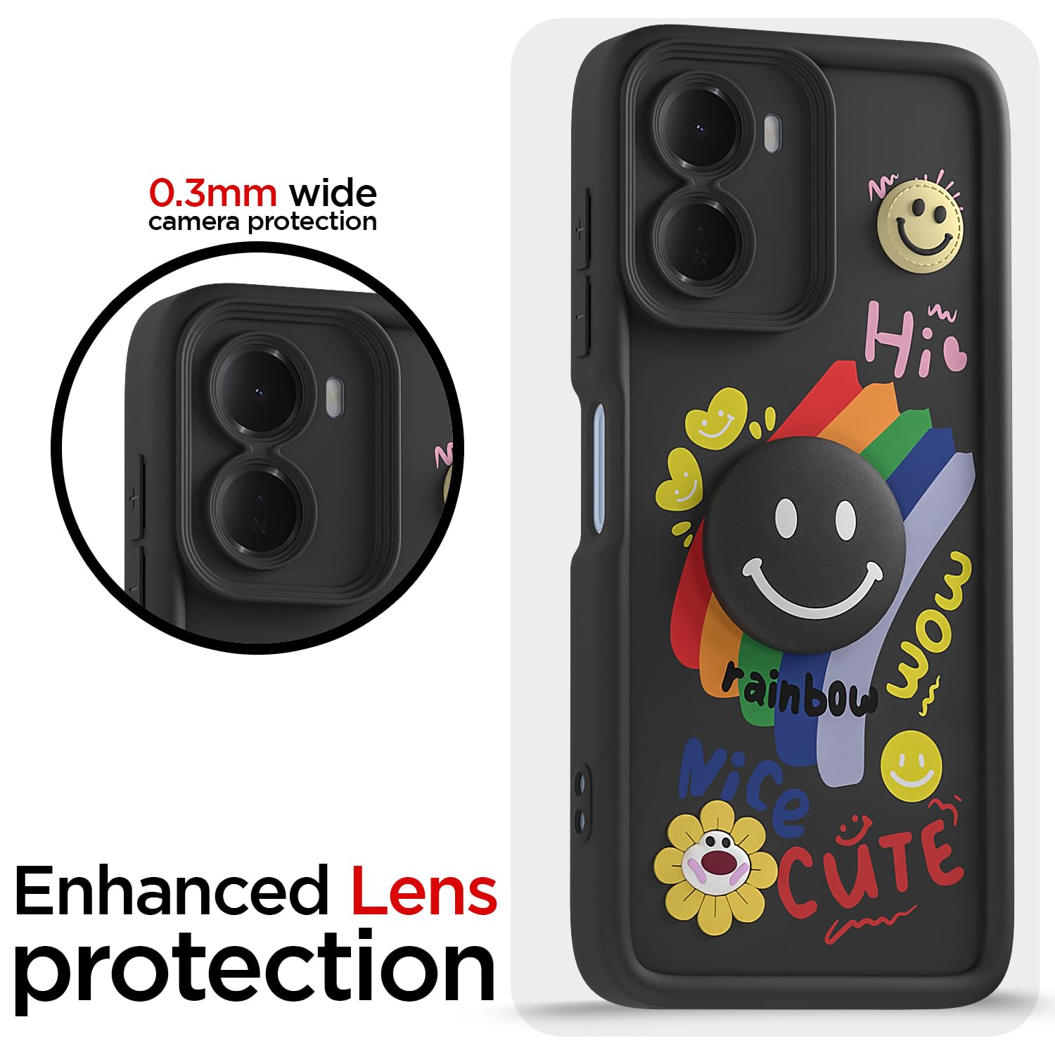 Pikkme Redmi 15A 5G Soft Silicone black mobile cover – photo 5