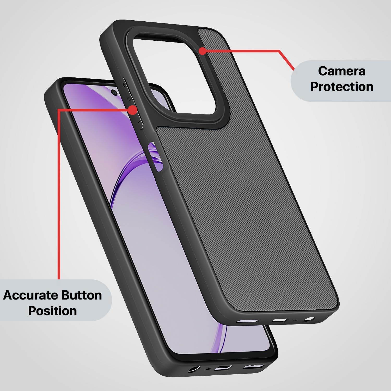 Pikkme Oppo A3x 5G/A3x 4G grey phone cover – photo 3