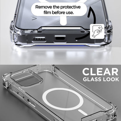 Transparent mag-safe back cover for Vivo T5x/Y51 Pro/iQOO Z11x 5G – Pikkme – photo 3