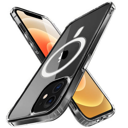 Pikkme iPhone 12/12 Pro Mag-Safe Crystal Clear | TPU & Polycarbonate Back Cover (Transparent)
