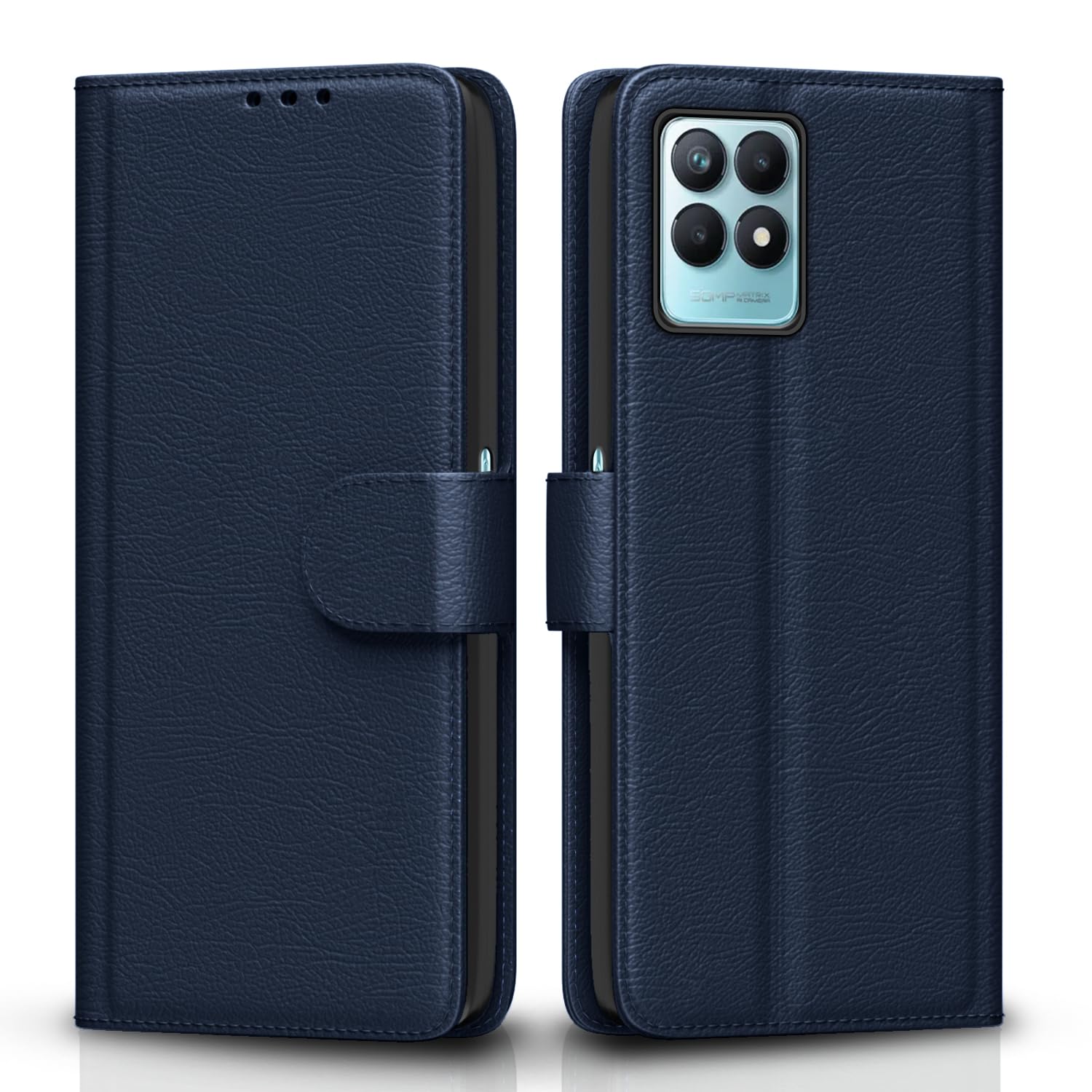 Blue Wallet wallet flip cover for Realme Narzo 50 5G/Oppo K10 5G/Oppo A57 – Pikkme