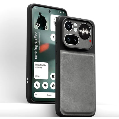 Grey Leather back cover for Nothing Phone 4a Pro 5G – Pikkme – photo 2