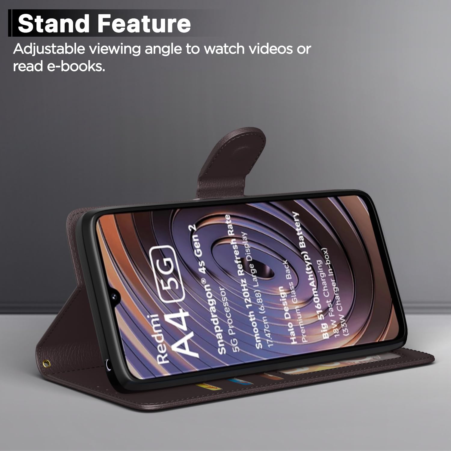 Pikkme coffee mobile flip cover for Poco M7 5G – photo 3