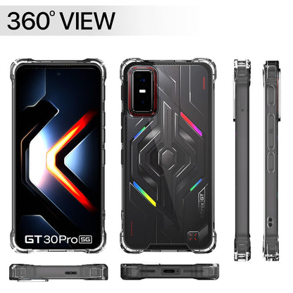 Pikkme Infinix GT 30 Pro 5G PC + TPU Crystal Clear Transparent Back Cover (Transparent)