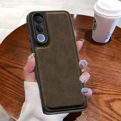 Vivo V70 FE 5G Leather back cover in coffee by Pikkme – photo 7