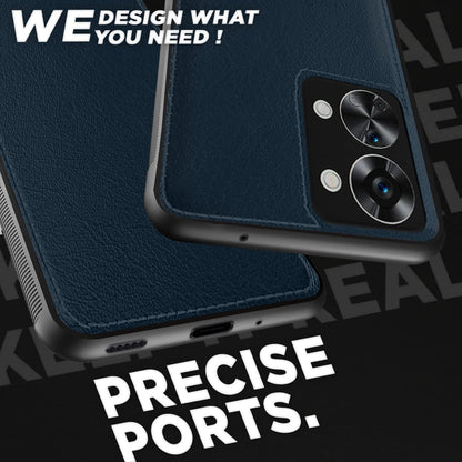 OnePlus Nord 2T 5G Leather mobile cover in blue by Pikkme – photo 4