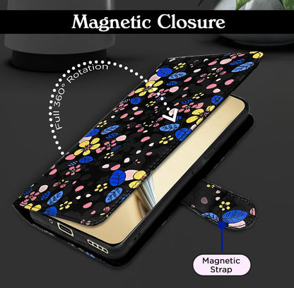 Pikkme black flower wallet flip cover for Realme 13 Pro/13 Pro Plus 5G – photo 6