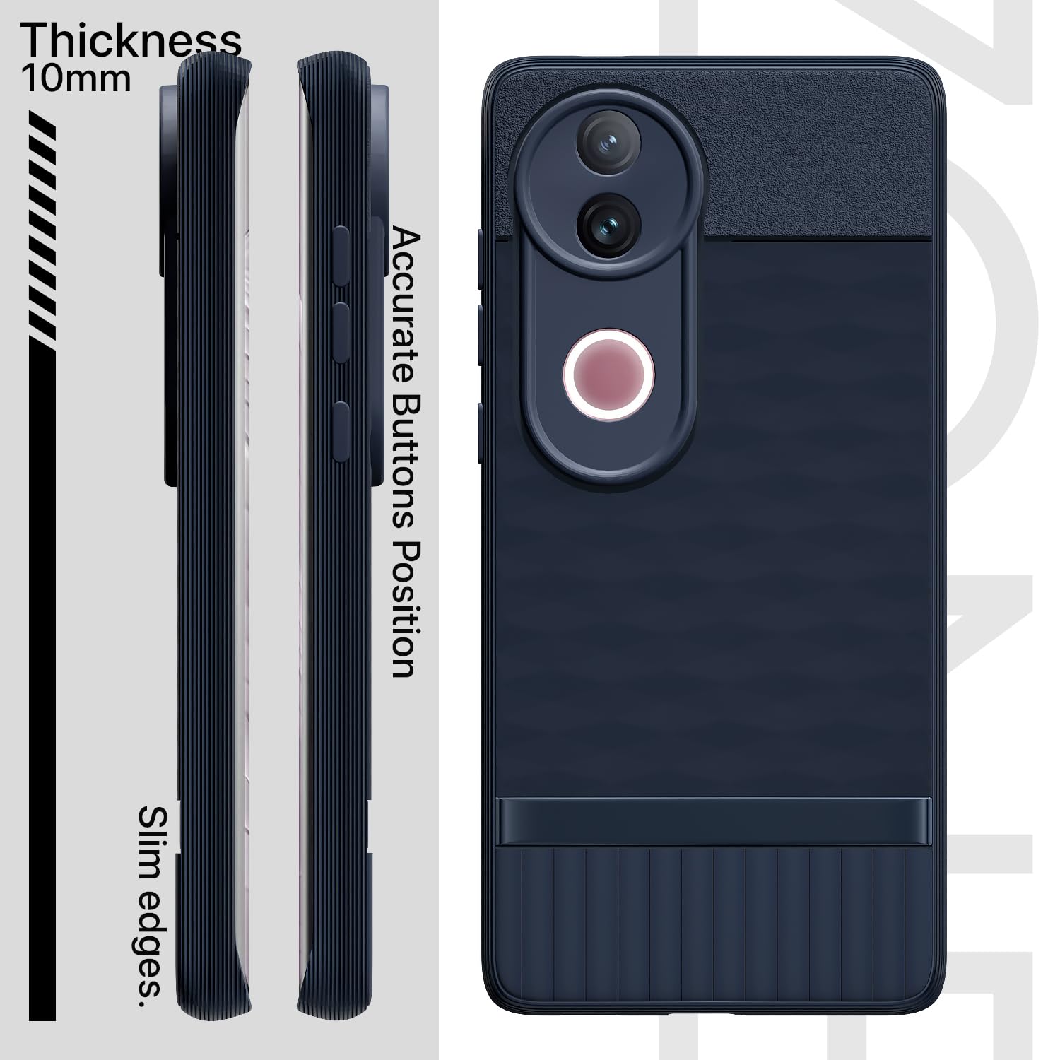 Pikkme Vivo V50 5G / V50e 5G Gencase Back cover (Blue)
