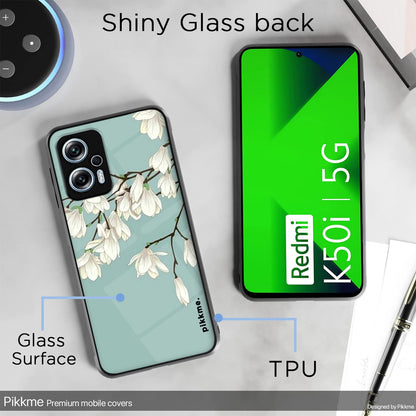 Redmi K50i 5G Flower mobile back cover by Pikkme – photo 3