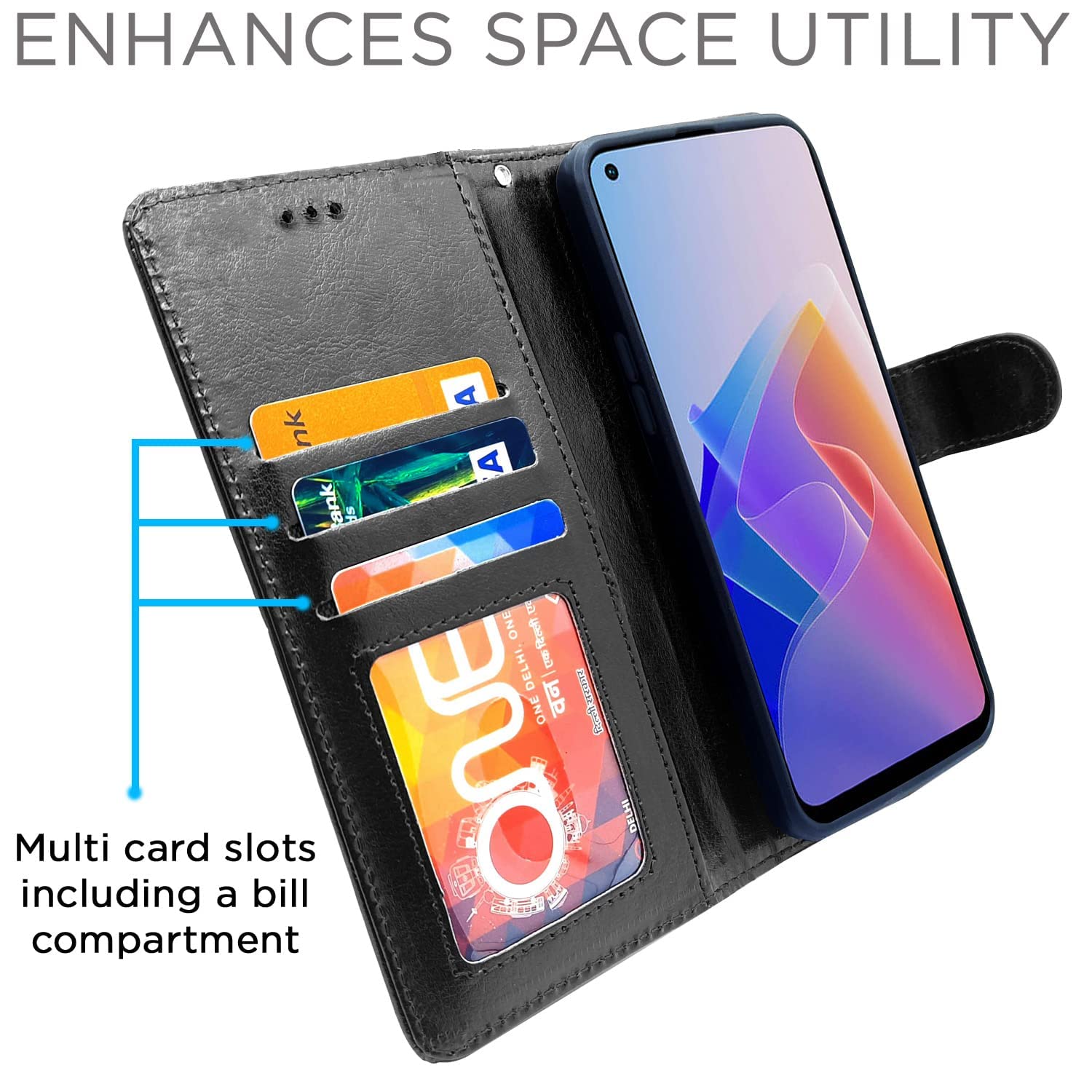 Black flip case for Oppo F21 Pro 5G – Pikkme – photo 3