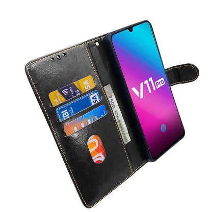 Pikkme Vivo V11 Pro Magnetic black & brown wallet flip cover – photo 4