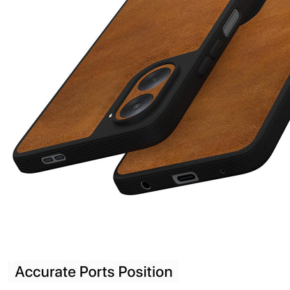 Pikkme Redmi A7 5G Leather brown mobile cover – photo 4