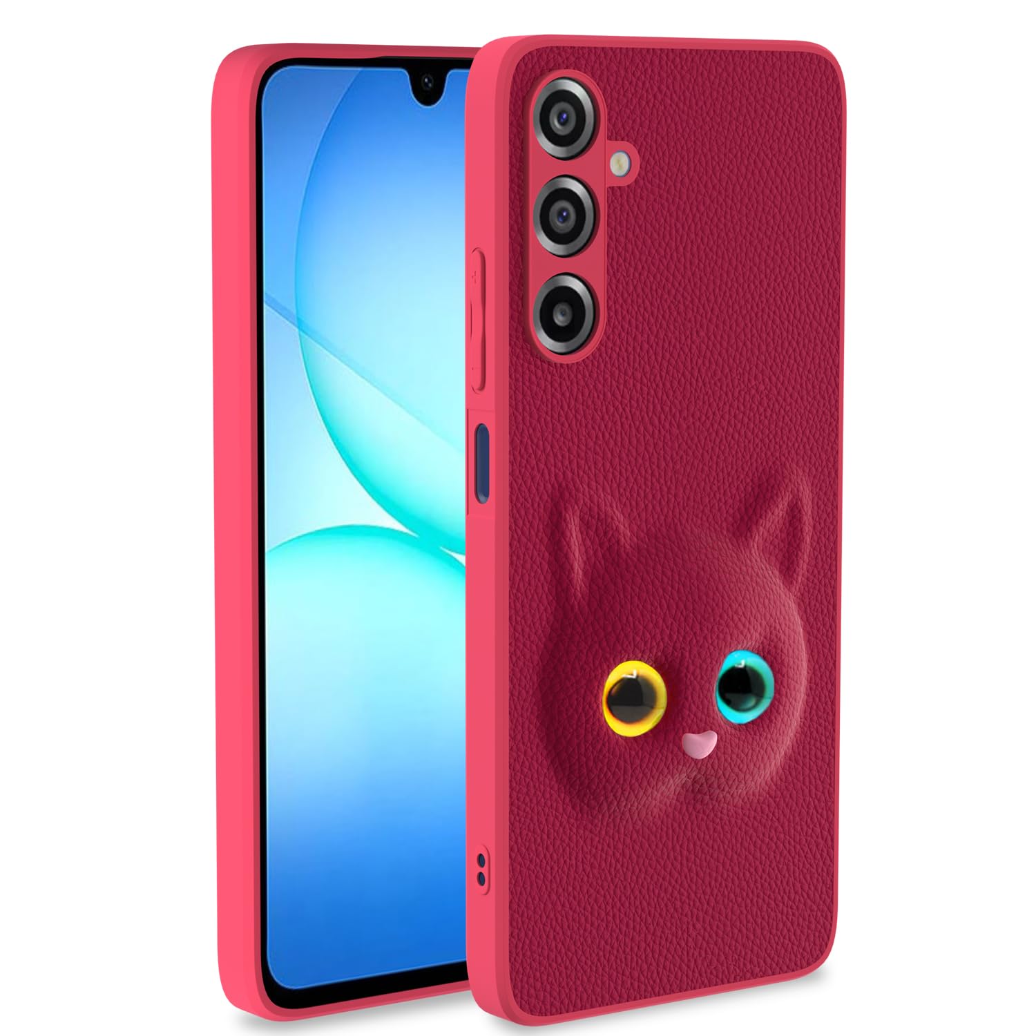 Pikkme pink Cat phone cover for Samsung M17/A17/F17 5G