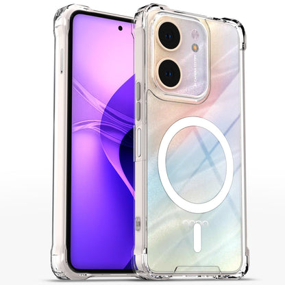 Pikkme Oppo A5x Mag-Safe Shockproof PC + TPU Back Cover (Transparent)