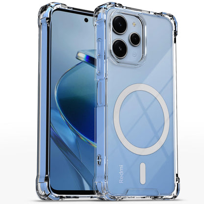 Transparent mag-safe MagSafe mobile cover for Redmi 12/Poco M6 Pro 5G – Pikkme