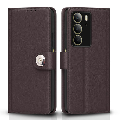 Pikkme Realme C75 Button coffee flip case