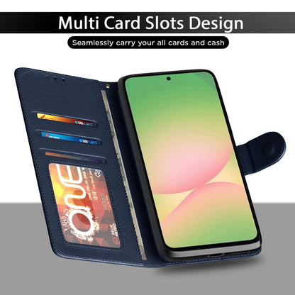 Samsung A57 5G Wallet flip case in blue by Pikkme – photo 5