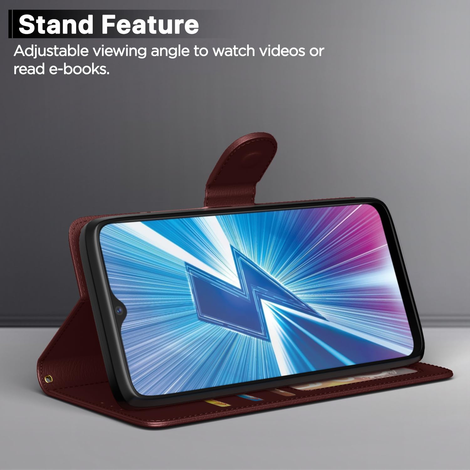 Pikkme Vivo Y12/Y15/Y17/U10 brown flip cover – photo 3